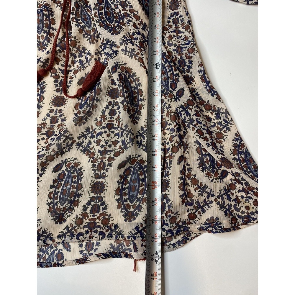 Floreat Anthropologie Dress Women's Small Zharah Peasant Boho Floral Belted - Picture 7 of 10